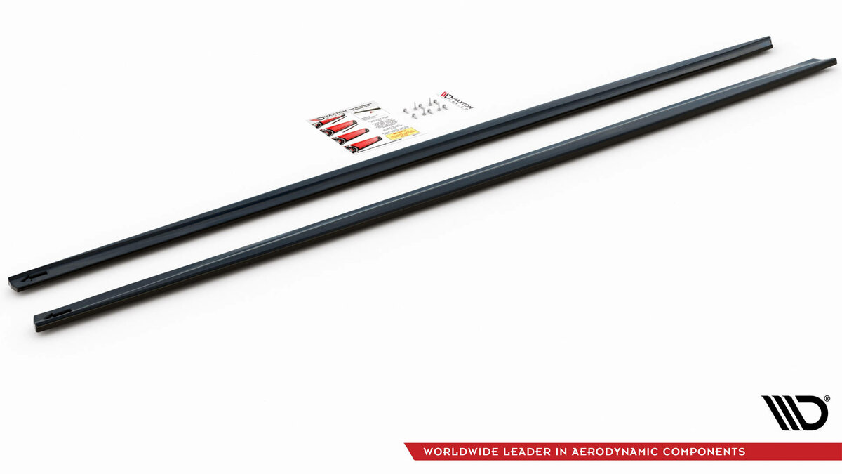 Sideskirt aanzets glanzend zwart passend voor BMW M5 F90 Maxton Design