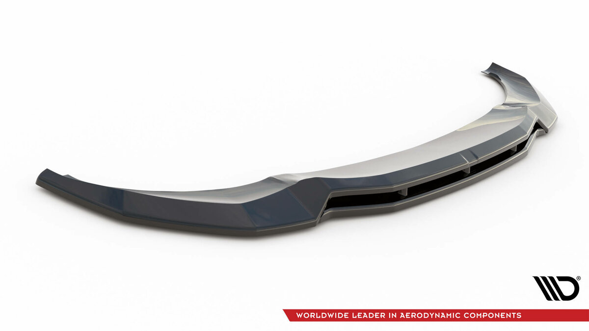 Front splitter glanzend zwart passend voor BMW X3 G01 M40i en M40d versie 1 met M pakket Maxton Design
