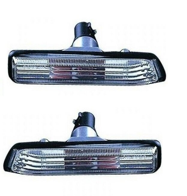 Helder chromen zijknipperlichten passend voor BMW 3 serie E36 model 1996 - 2000 en X5 E53