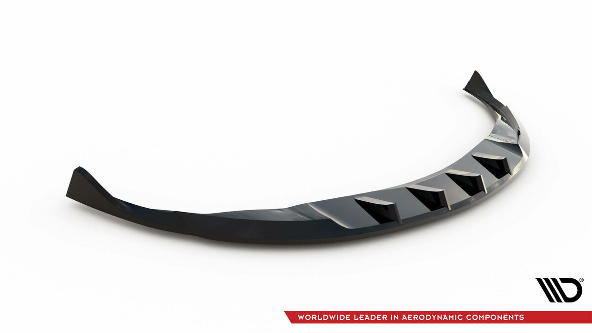 Frontspoiler versie 1 glanzend zwart passend voor BMW Z4 E89 met standaard voorbumper Maxton Design