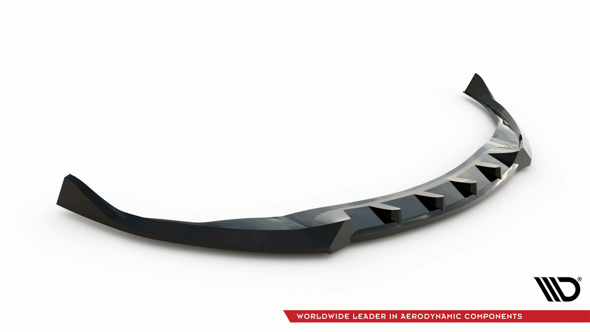 Frontspoiler versie 2 glanzend zwart passend voor BMW Z4 E89 met standaard voorbumper Maxton Design