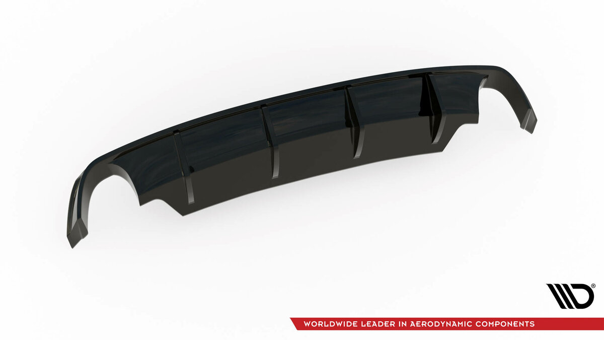 Glanzend zwart diffuser passend voor BMW Z4 E89 met standaard achterbumper Maxton Design