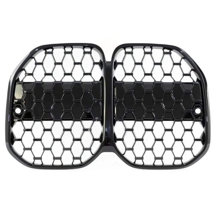 MESH grill glanzend zwart passend voor BMW 4 serie G22 en G23