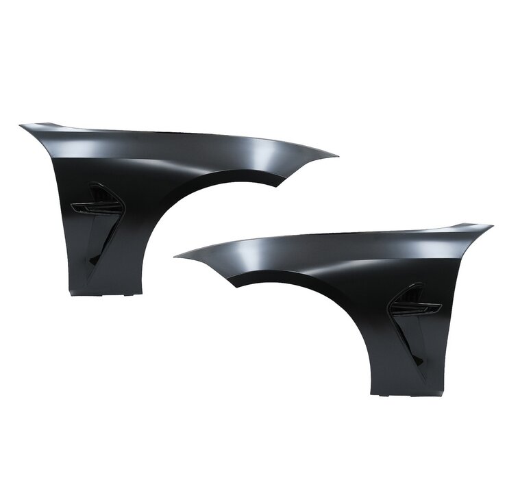 EVO look zijschermen passend voor BMW 3 serie G20 en G21 model vanaf 2019 