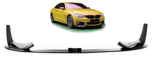 Performance look frontspoiler glanzend zwart passend voor BMW M3 F80 en M4 F82 en M4 F83