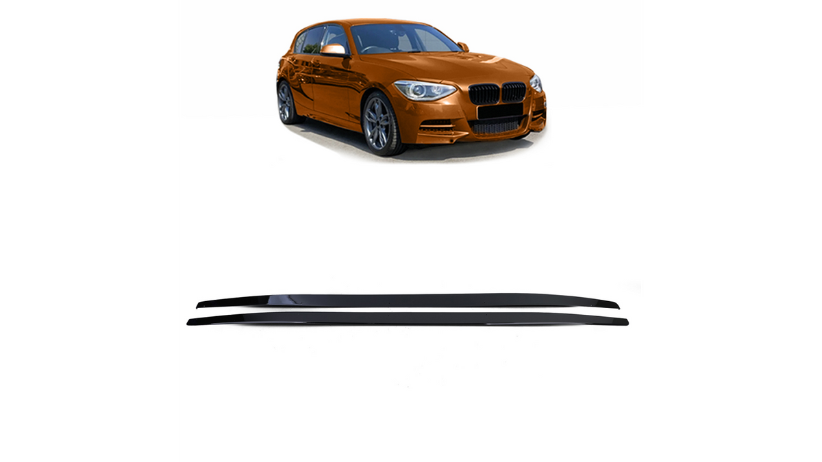 Sideskirts aanzets performance look glanzend zwart passend voor BMW 1 serie F20 en F20 LCI 