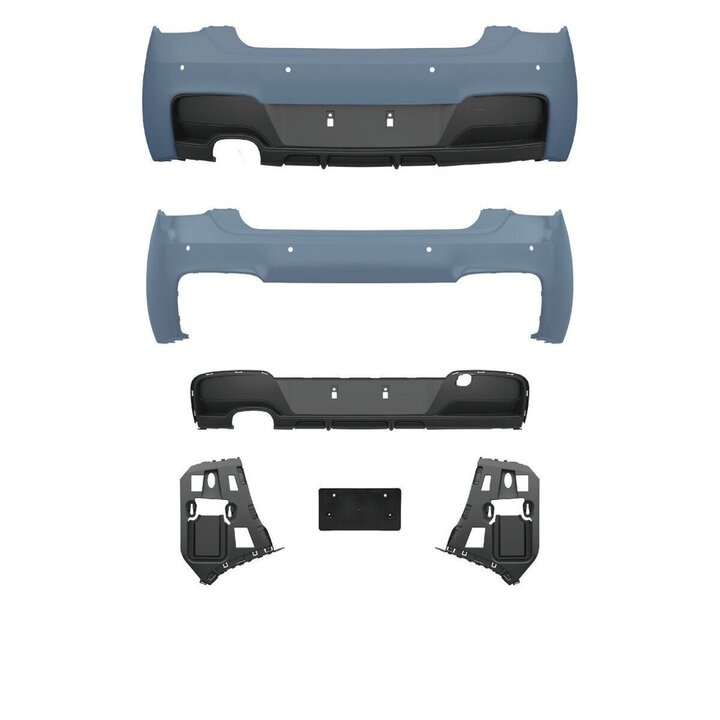 Sport look achterbumper passend voor BMW 1 serie F20 en F21 model 2012 - 2015