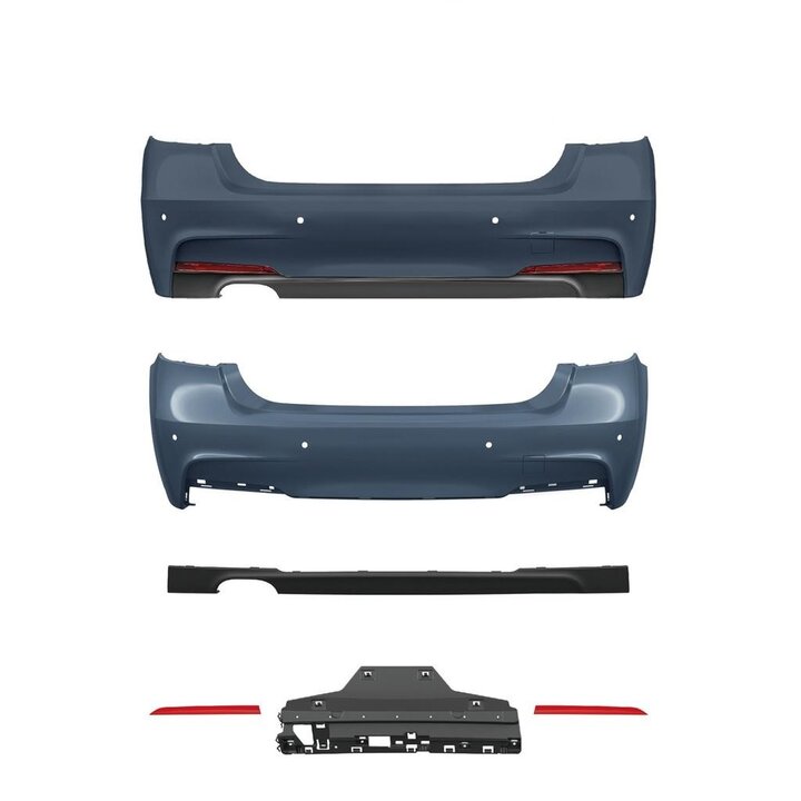 Sportlook achterbumper passend voor BMW 3 serie F30 model 2012 - 2019
