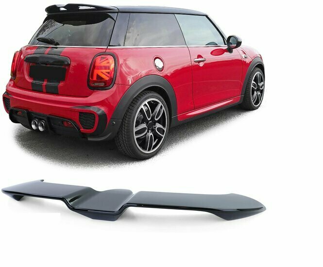 Dakspoiler glanzend zwart passend voor Mini One Cooper F56 3 deurs model 2014 - 2018
