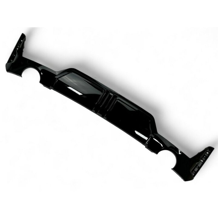 Glanzend zwarte performance look diffuser passend voor BMW 3 serie G20 LCI en G21 LCI model vanaf 2022 met M pakket achterbumper