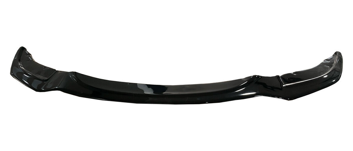 Front spoiler versie 2 glanzend zwart passend voor BMW 5 serie F10 en F11 met M pakket voorbumper 