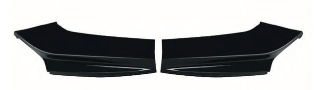 Splitters glanzend zwart passend voor BMW 5 serie F10 en F11 met M pakket voorbumper