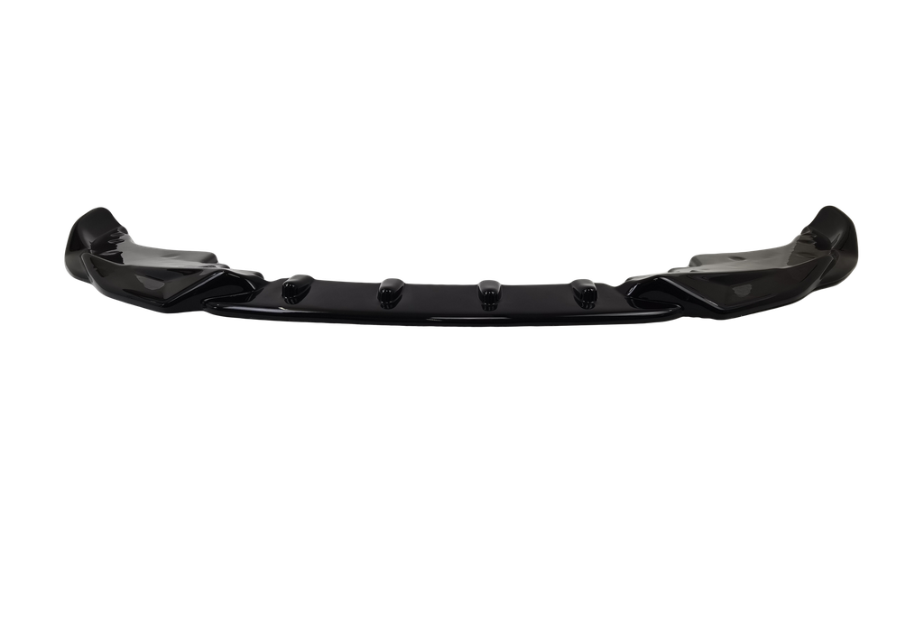 Front spoiler glanzend zwart passend voor BMW 4 serie G22 en G23 met M pakket voorbumper