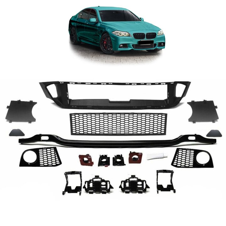 Toebehoren voorbumper passend voor BMW 5 serie F10 en F11 met M pakket voorbumper model 2010 - 2013