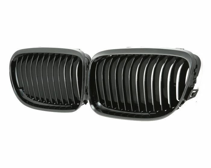 Glanzend zwarte grillen passend voor BMW 3 serie E90 LCI en E91 LCI model 2008 - 2012