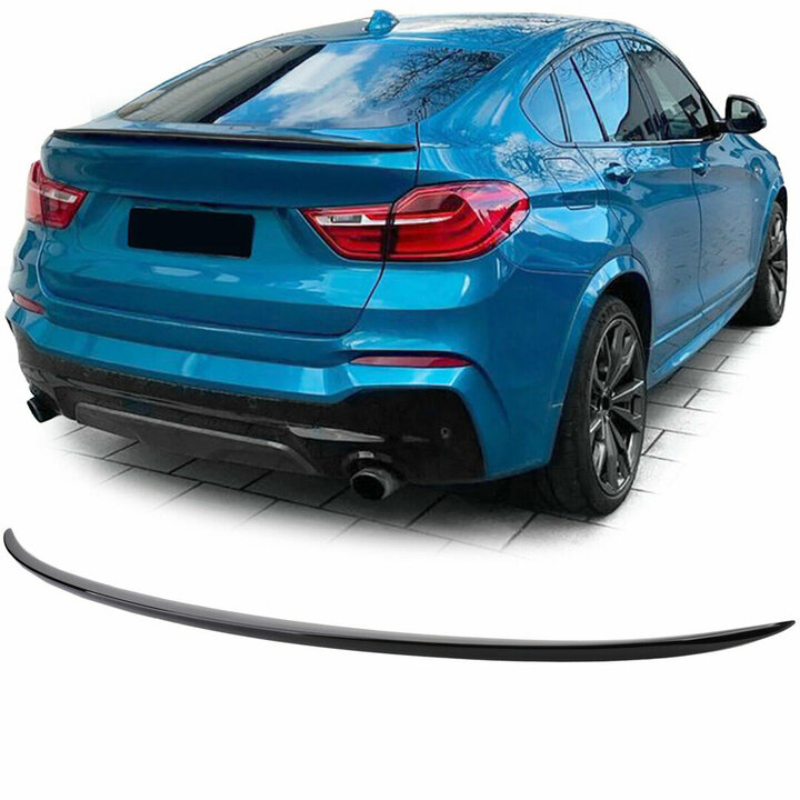 Glanzend zwarte kofferspoiler passend voor BMW X4 F26