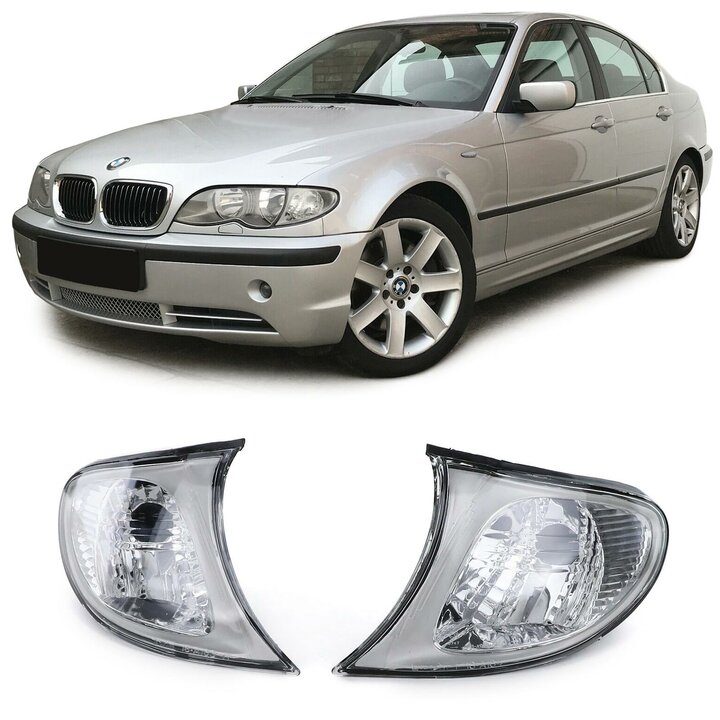 Witte knipperlicht titan rand BMW 3 serie E46 sedan of touring 2001 - 2005