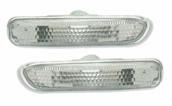 Witte zijknipperlichten passend voor BMW 3 serie E46 sedan, touring, compact, coupe en cabrio