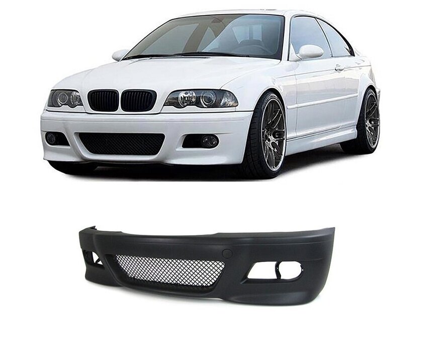 EVO look bumper passend voor BMW 3 serie E46 coupe en cabrio model 1999 - 2003