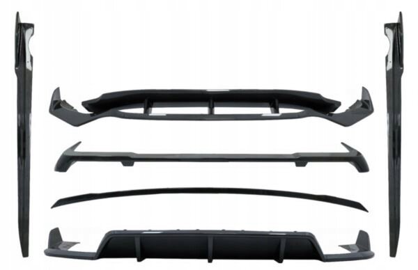 Carbon look aanzet pakket passend voor BMW X5 G05 met M pakket bumpers model 2019 - 2023