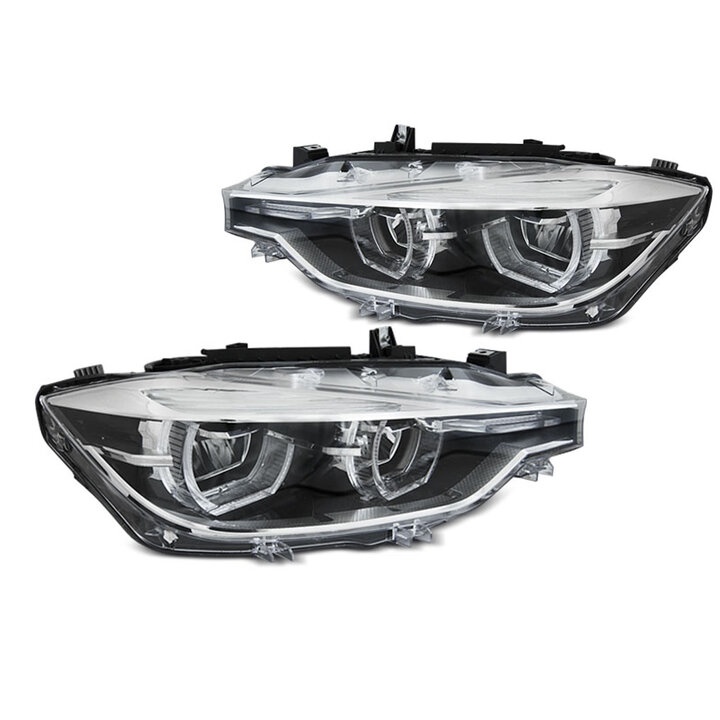 LCI style LED koplampen passend voor BMW 3 serie F30 en F31 met halogeen koplampen model 2012 - 2015