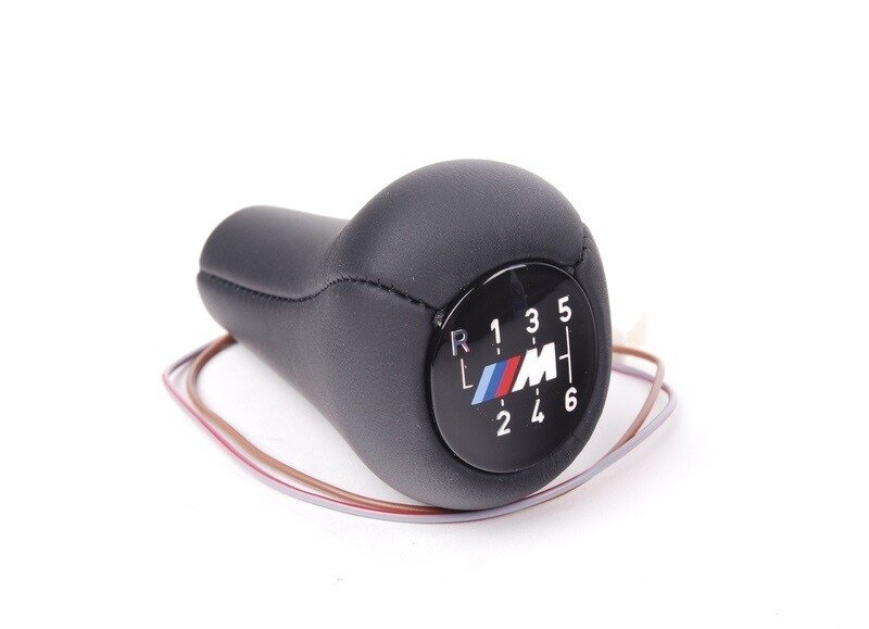 Verlichte lederen M pook 6 bak origineel BMW