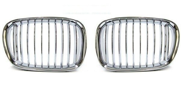 Chromen grillen passend voor BMW 5 serie E39 model 1995 - 2003 