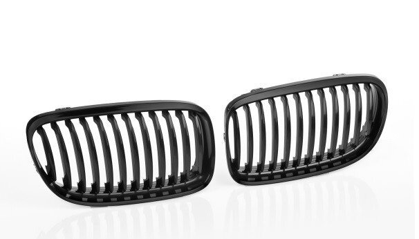 Mat zwarte grillen passend voor BMW 3 serie E90 LCI en E91 LCI model 2008 - 2012