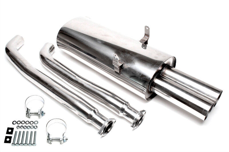 TA Technix sport uitlaat passend voor BMW 3 serie E36 325i en 328i met gezaagde sierstukken