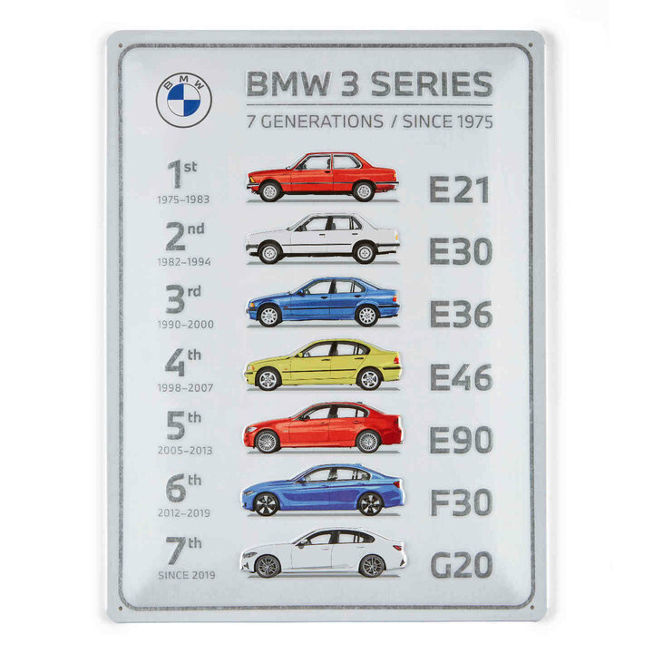 BMW schild BMW 3 series 30x40cm origineel BMW