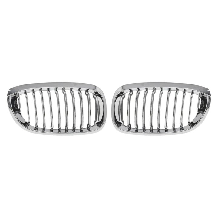 Chromen grillen passend voor BMW 3 serie E46 coupe en cabrio facelift model 2003 - 2006
