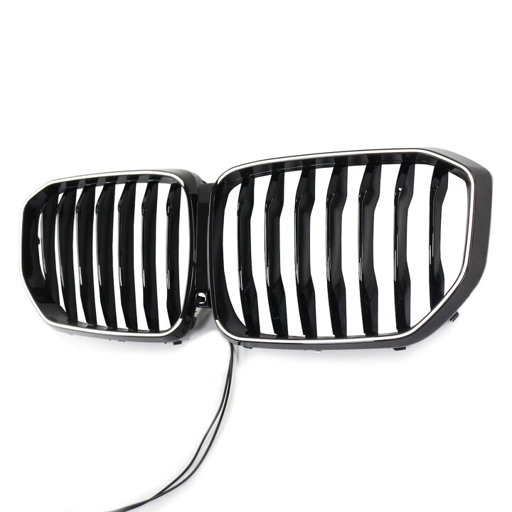 Glanzend zwarte grillen met verlichting passend voor BMW X5 G05 model 2019 - 2023