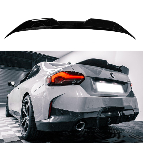 Glanzend zwarte kofferklepspoiler passend voor BMW 2 serie G42 