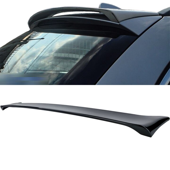 Glanzend zwarte dakspoiler passend voor BMW 5 serie E61 model 2004 - 2010