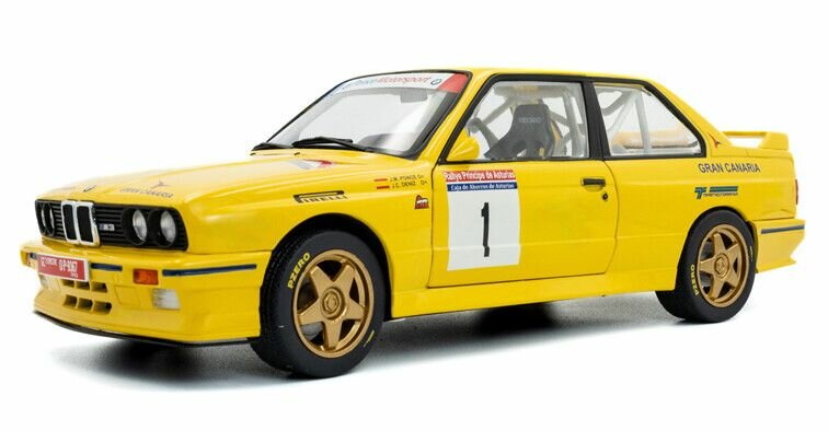 BMW M3 (E30) Gr.A  Ponce / Deniz Principe Asturias '92 schaal 1:18 Solido