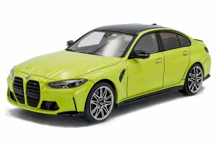 BMW M3 G80 geel schaal 1:43 solido