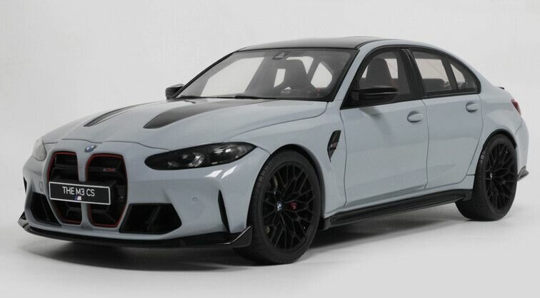 BMW M3 CS M '24, grijs (Brooklyn grey metallic) schaal 1:12 