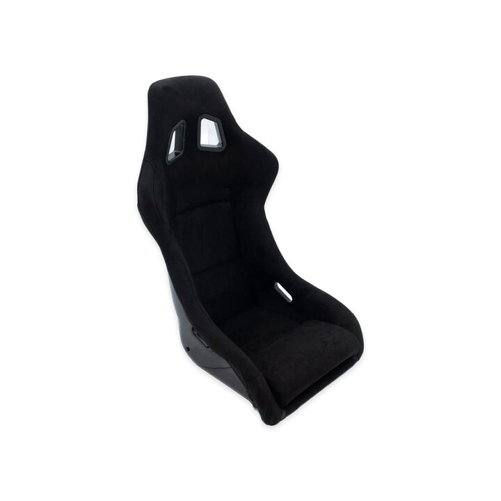 Universele race stoel met slider zwart suede