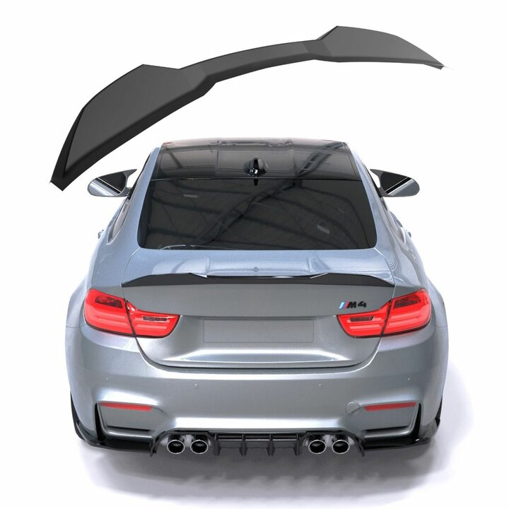 Glanzend zwarte kofferspoiler passend voor BMW M4 F82