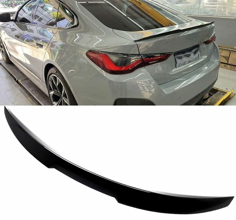 Glanzend zwarte spoiler passend voor BMW 4 serie G26 Gran Coupe