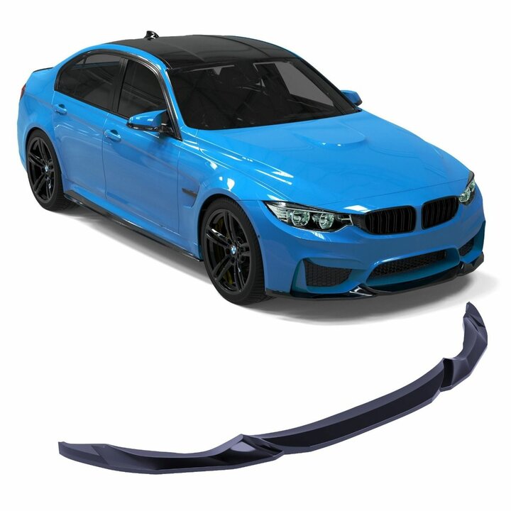 Front spoiler glanzend zwart passend voor BMW M3 F80, M4 F82 en M4 F83