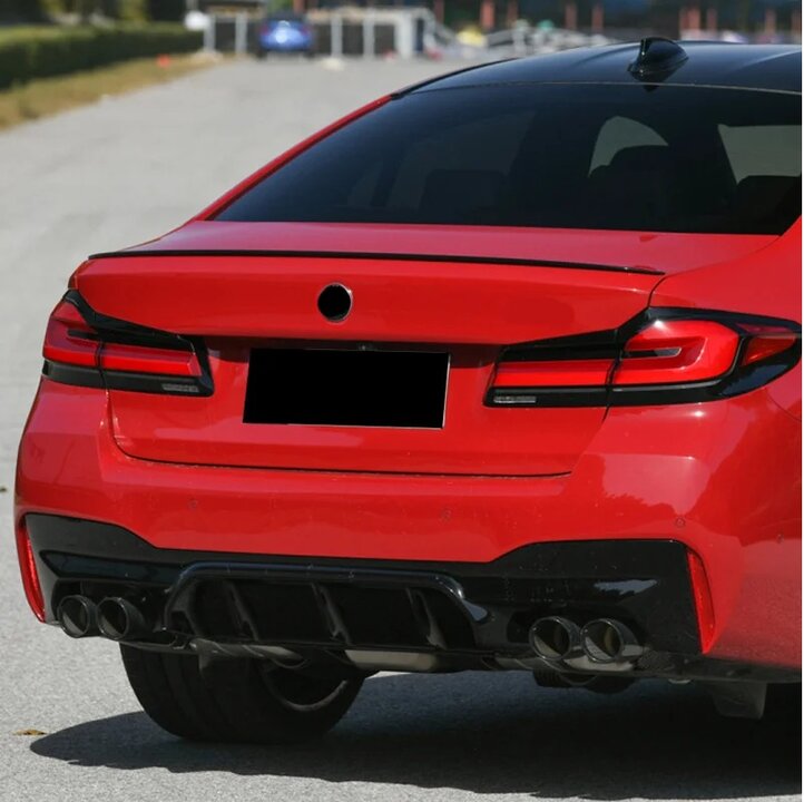 Sportlook achterspoiler glanzend zwart passend voor BMW 5 serie G30 sedan