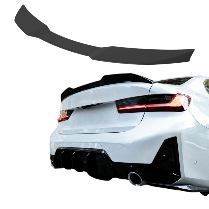 Glanzend zwarte spoiler EVO look passend voor BMW 3 serie G20 