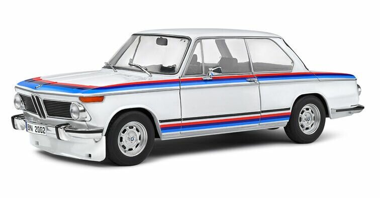 BMW 2002 TII Turbo Evocation '71, wit schaal 1:18 Solido