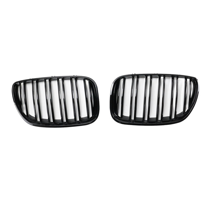 Glanzend zwarte grillen dubbelspijls passend voor BMW X5 E53 model 1999 - 2003