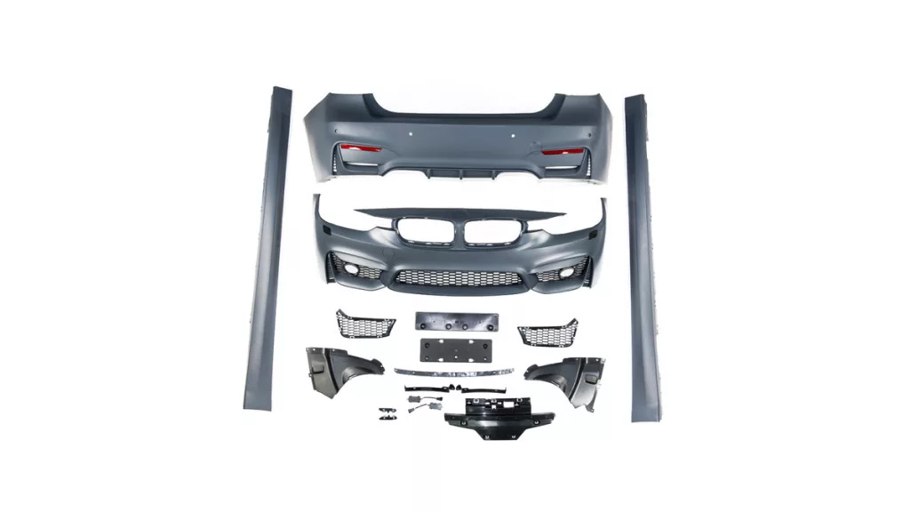 EVO look pakket passend voor BMW 3 serie F30 sedan zonder parkeersensoren voorzijde