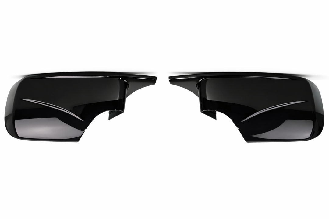 Glanzend zwarte spiegelkappen passend voor BMW 3 serie E46 sedan en touring model 1998 - 2005