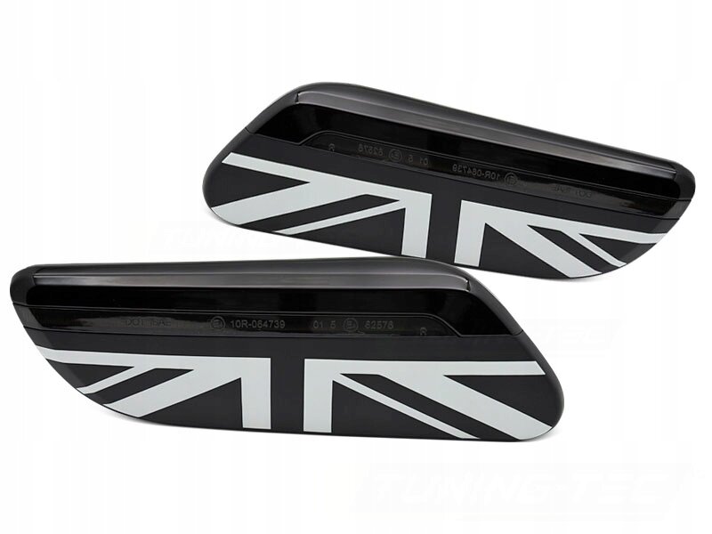 Zijknipperlichten smoke Union Jack passend voor Mini Cooper F55, F56 en F57 model vanaf 2021