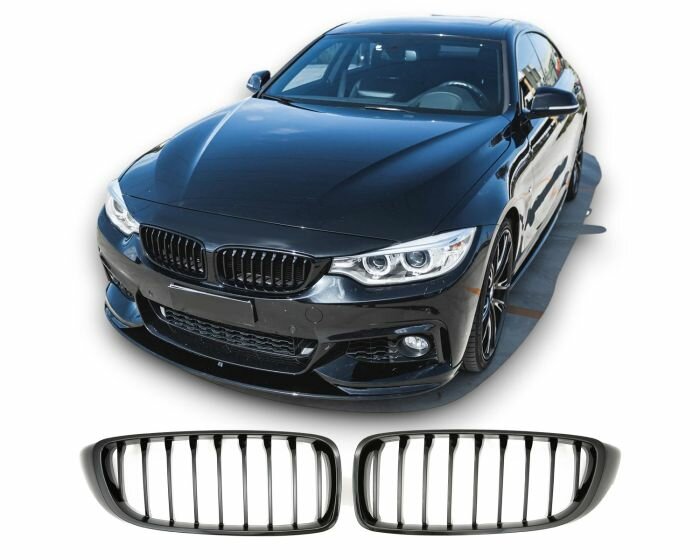 Glanzend zwarte grillen passend voor BMW 4 serie F32, F33 en F36
