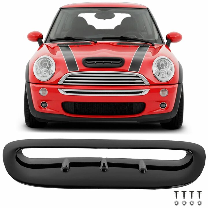 Airscoop hoogglans zwart passend voor Mini Cooper S R50 en R53